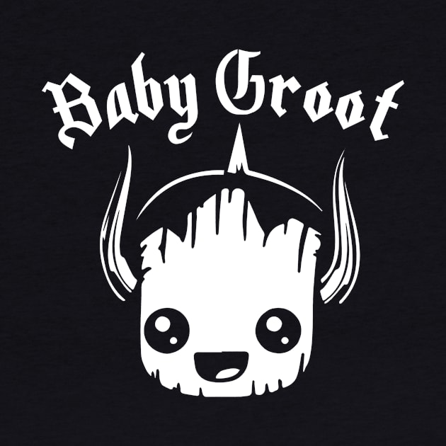 Guardians Of The Galaxy Baby Groot Motorhead by Rebus28